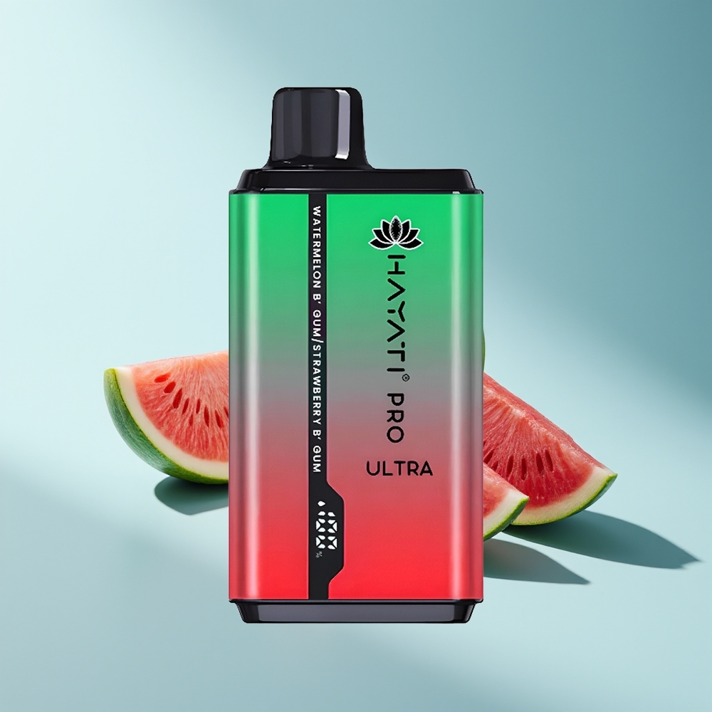 Hayati Pro Ultra 15000 Wassermelone Kaugummi Erdbeer Kaugummi 850mAh 2 12ml