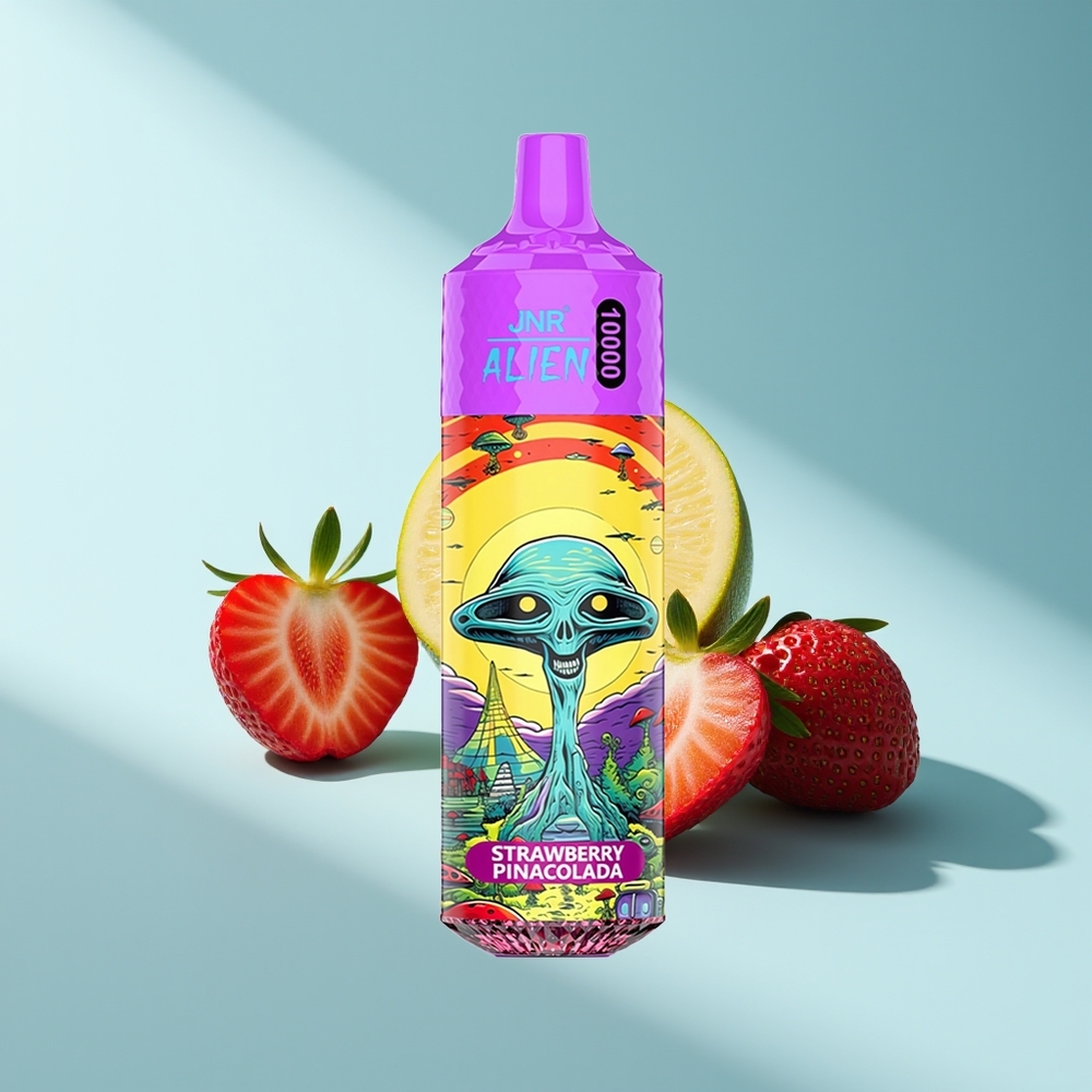 JNR Alien 10000 Erdbeer-Pina-Colada mit 850mAh und RGB-LED