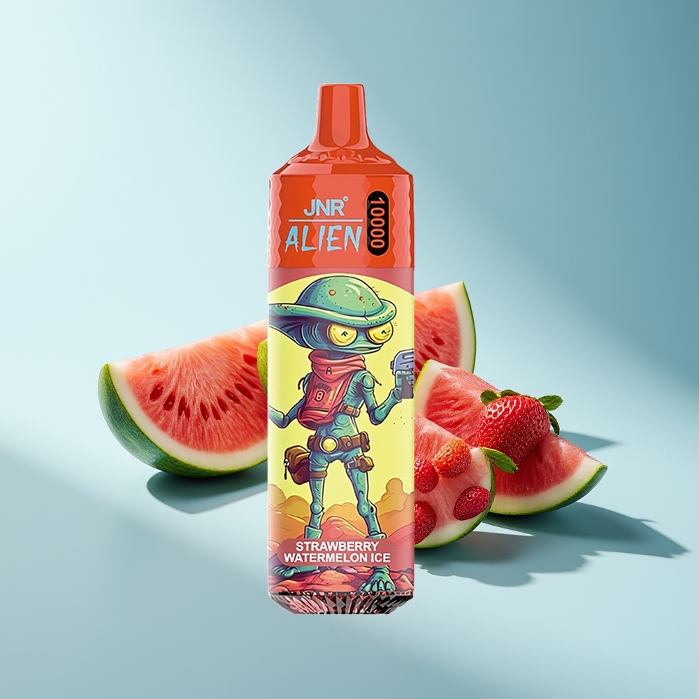 JNR Alien 10000 Erdbeer-Wassermelone-Eis mit 850mAh und RGB-LED