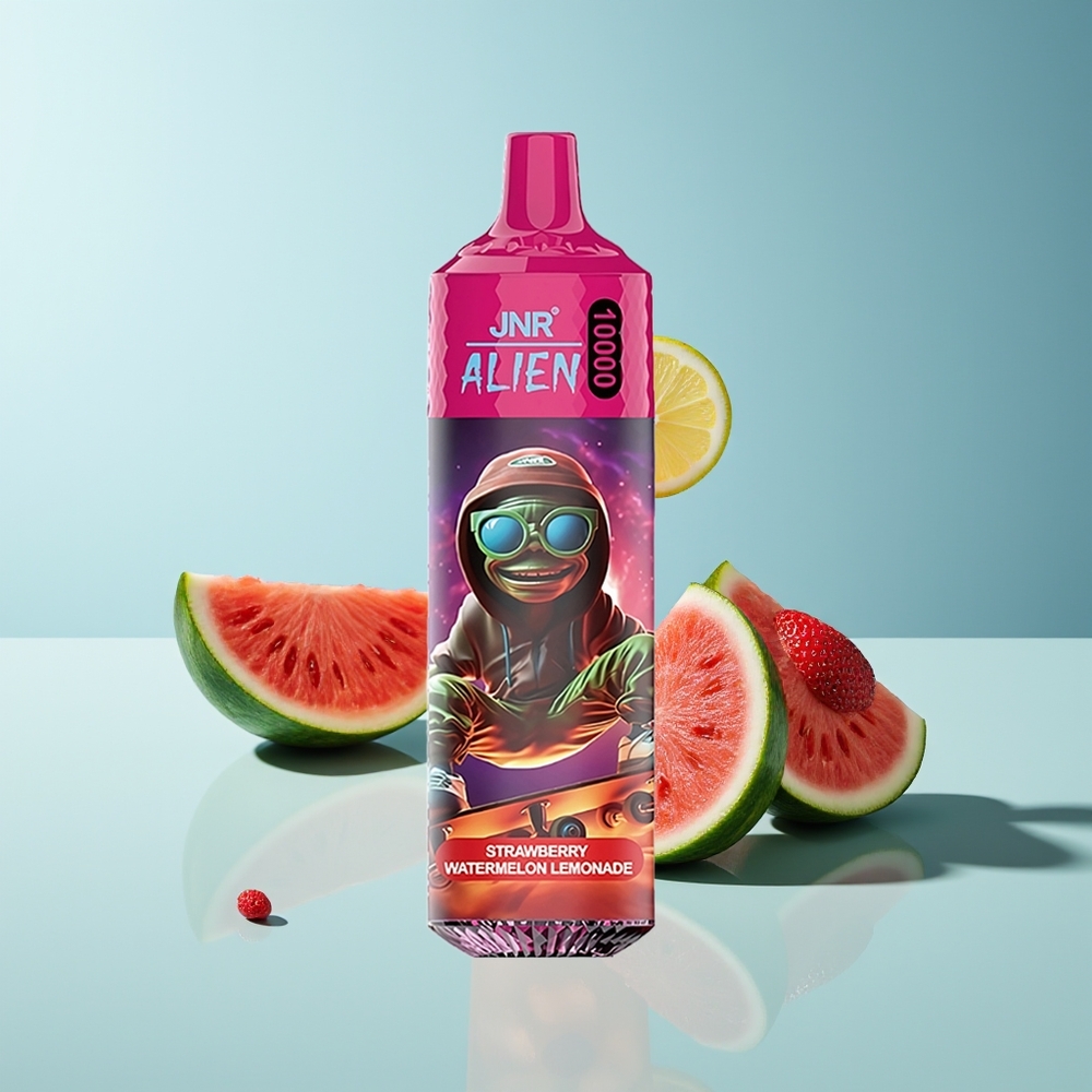 JNR Alien 10000 Erdbeer-Wassermelonen-Limonade mit Mesh Coil und RGB-LED