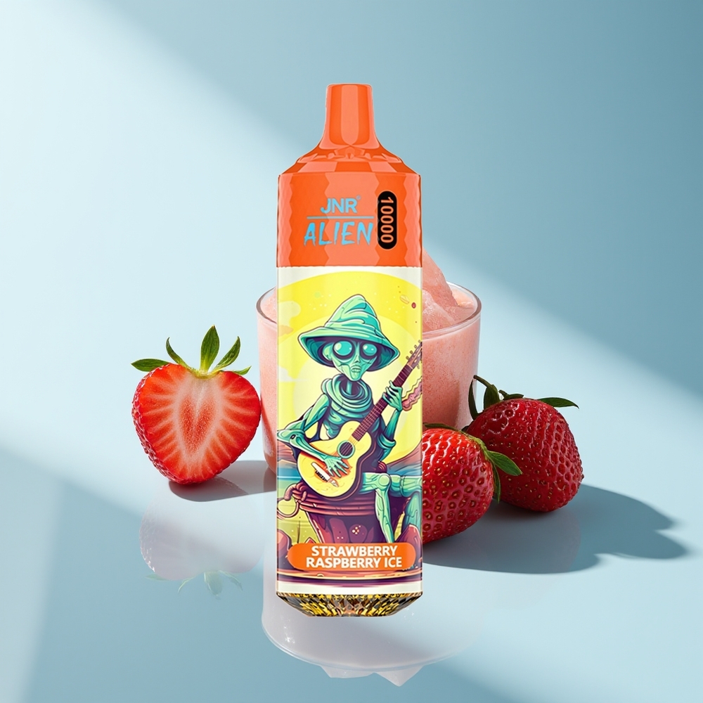 JNR Alien 10000 Erdbeere Himbeere Eis mit 850mAh und RGB-LED