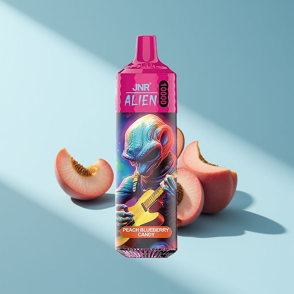 JNR Alien 10000 Pfirsich-Heidelbeer-Bonbon mit 850mAh und Mesh-Coil