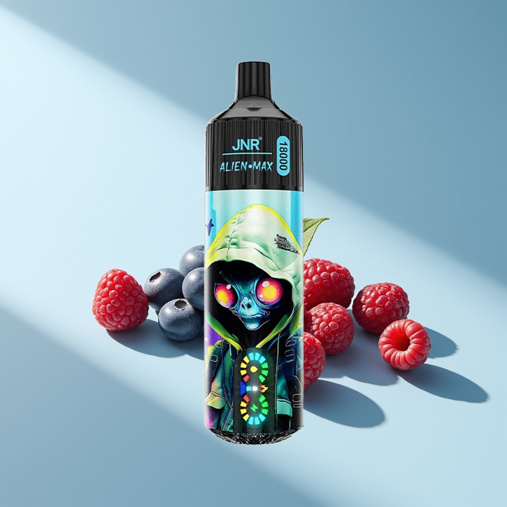 JNR Alien Max 18000 Blaubeere Himbeere Dual Mesh & Typ-C
