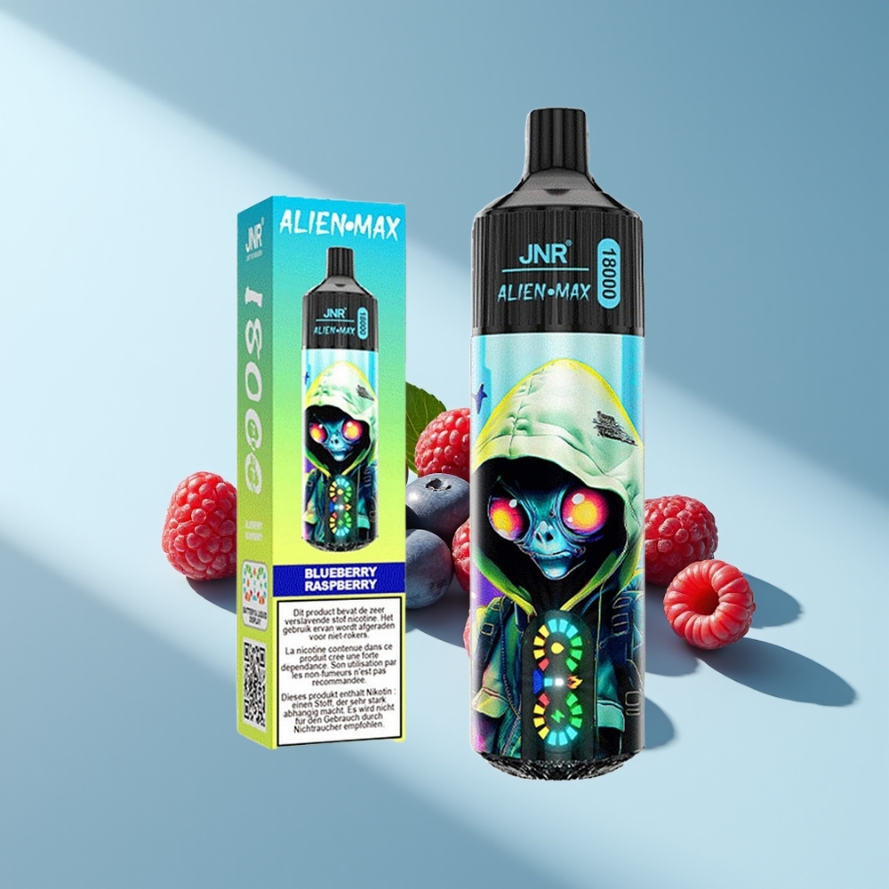 JNR Alien Max 18000 Blaubeere Himbeere Dual Mesh & Typ-C