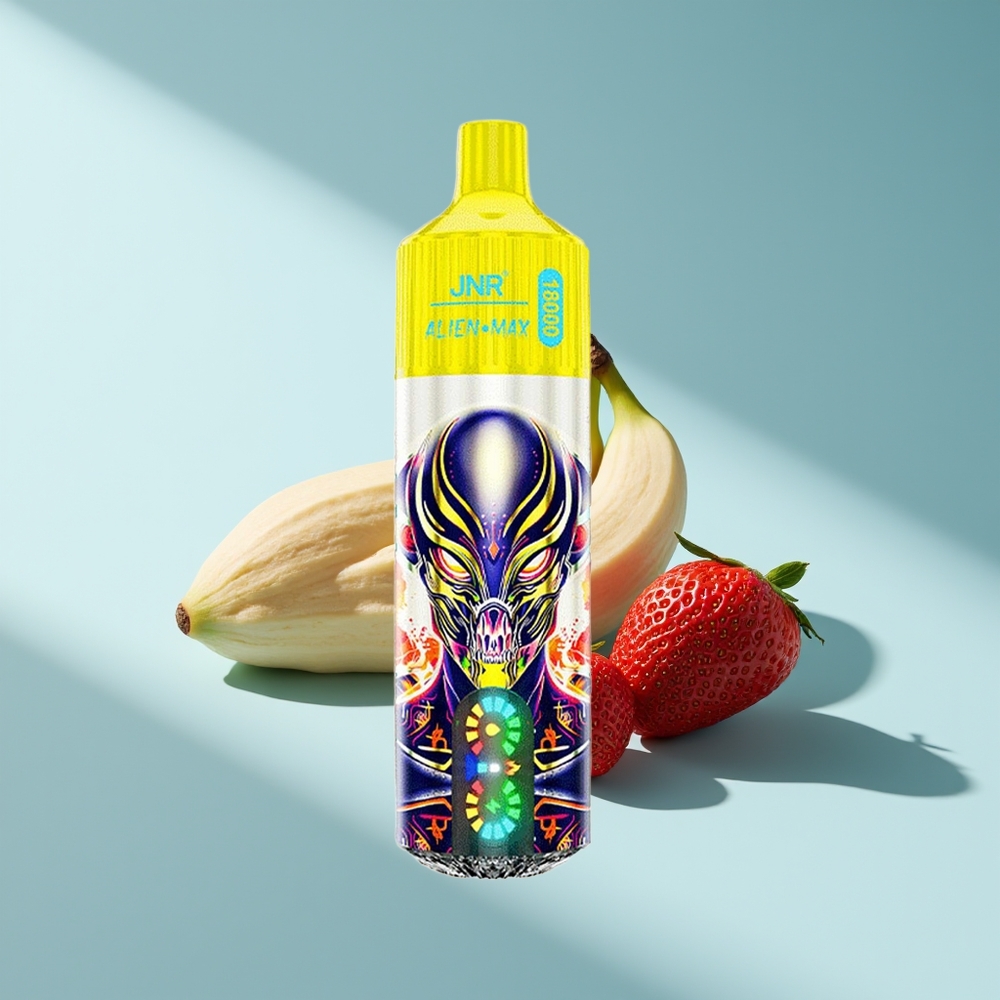 JNR Alien Max 18000 Erdbeer-Banane Dual Mesh & Typ-C Schnellladung