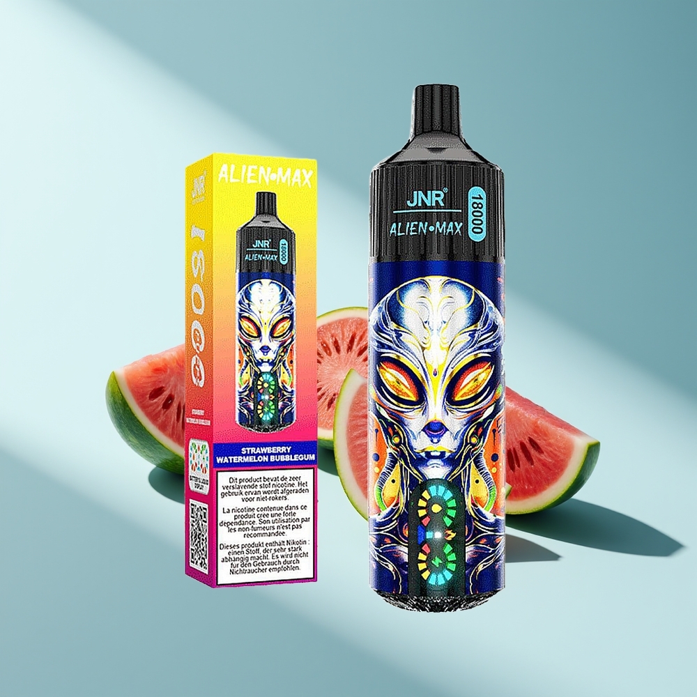 JNR Alien Max 18000 Erdbeer-Wassermelone-Kaugummi Dual-Mesh & Typ-C-Schnellladung