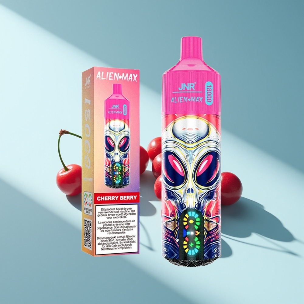 JNR Alien Max 18000 Kirsche Beere Dual Mesh Typ-C