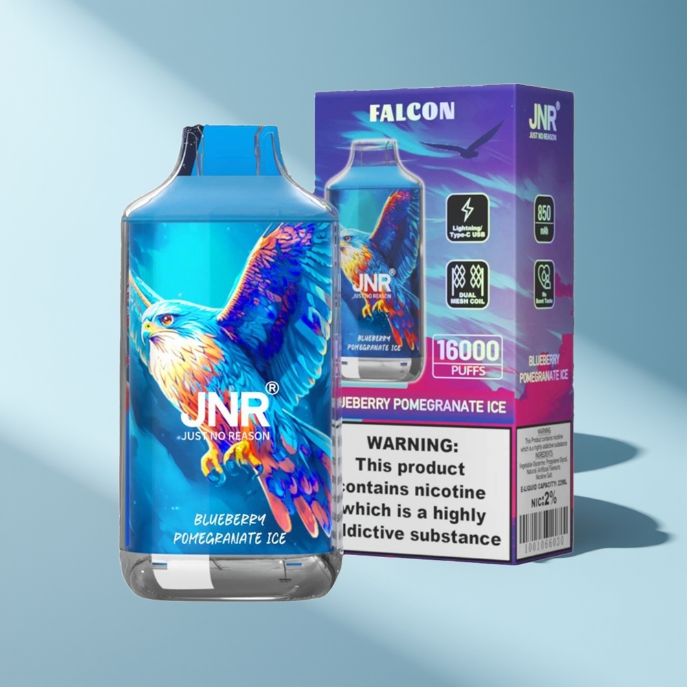 JNR Falcon 16000 Blaubeere Granatapfel Eis 850mAh Dual Mesh Coil