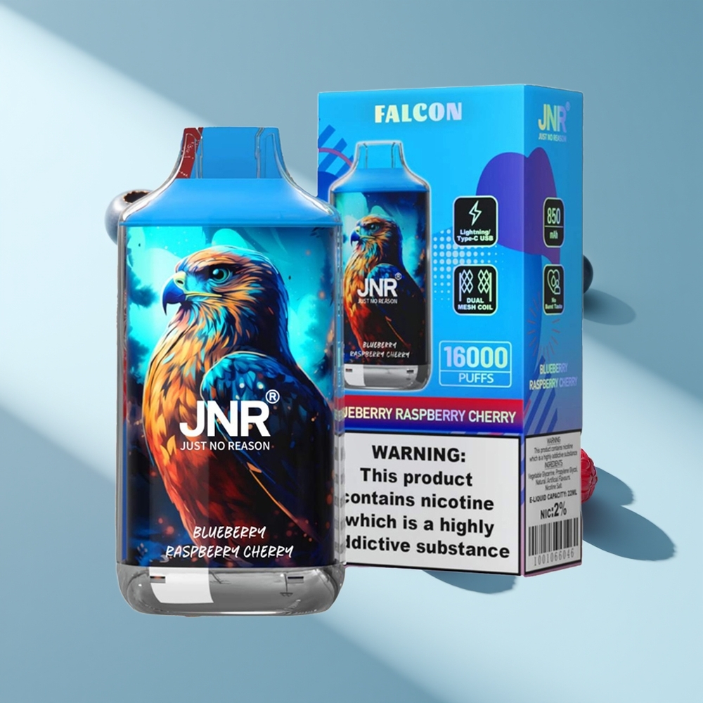 JNR Falcon 16000 Blaubeere Himbeere Kirsche Dual Mesh 22ml