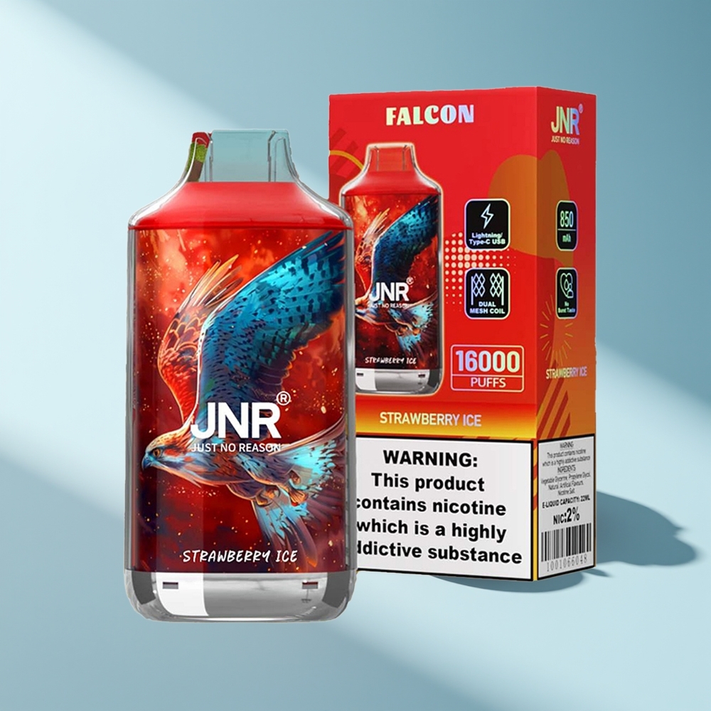 JNR Falcon 16000 Erdbeer-Eis Dual Mesh 850mAh Typ C