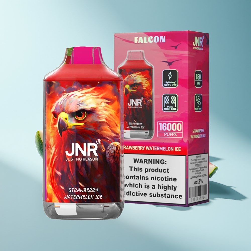 JNR Falcon 16000 Erdbeer-Wassermelone-Eis Dual Mesh & Smart LED