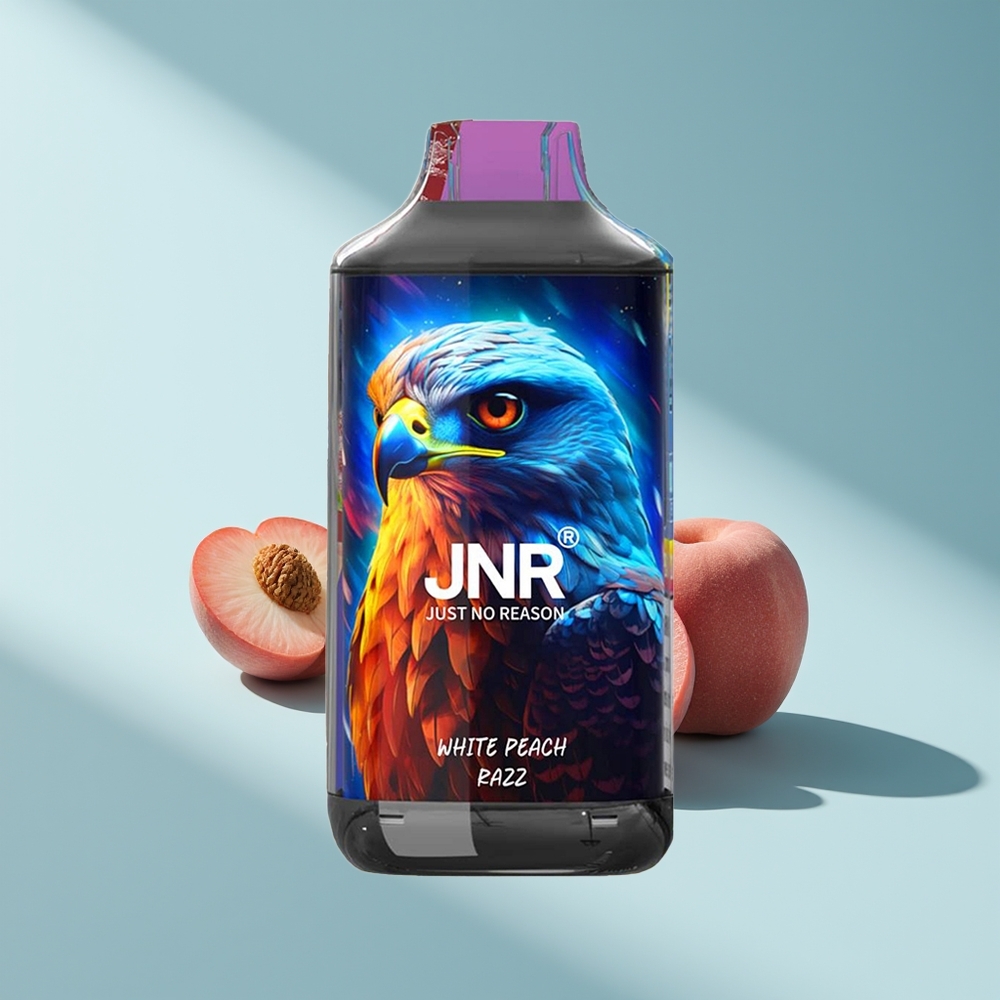 JNR Falcon 16000 Weißer Pfirsich Razz Dual Mesh & Smart LED