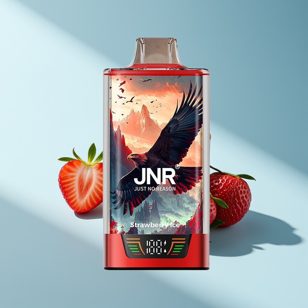 JNR Falcon Pro 28000 Erdbeer-Eis Dual Mesh 30ml