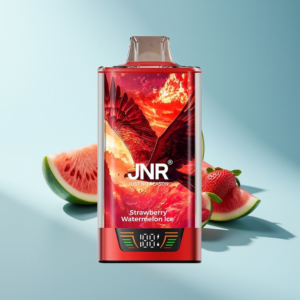 JNR Falcon Pro 28000 Erdbeer-Wassermelone-Eis mit 30ml und Dual-Mesh-Coil