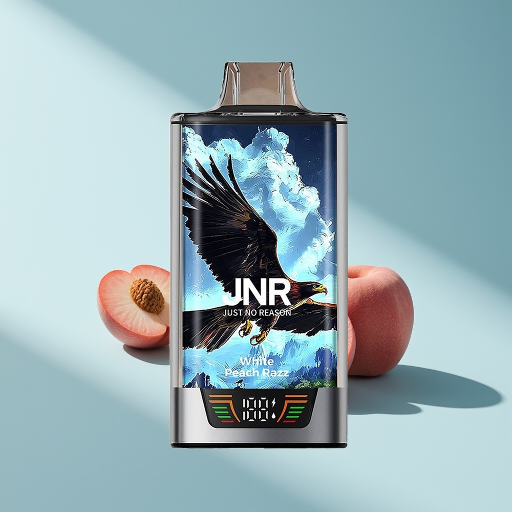 JNR Falcon Pro 28000 Weißer Pfirsich Razz 30ml Dual Mesh