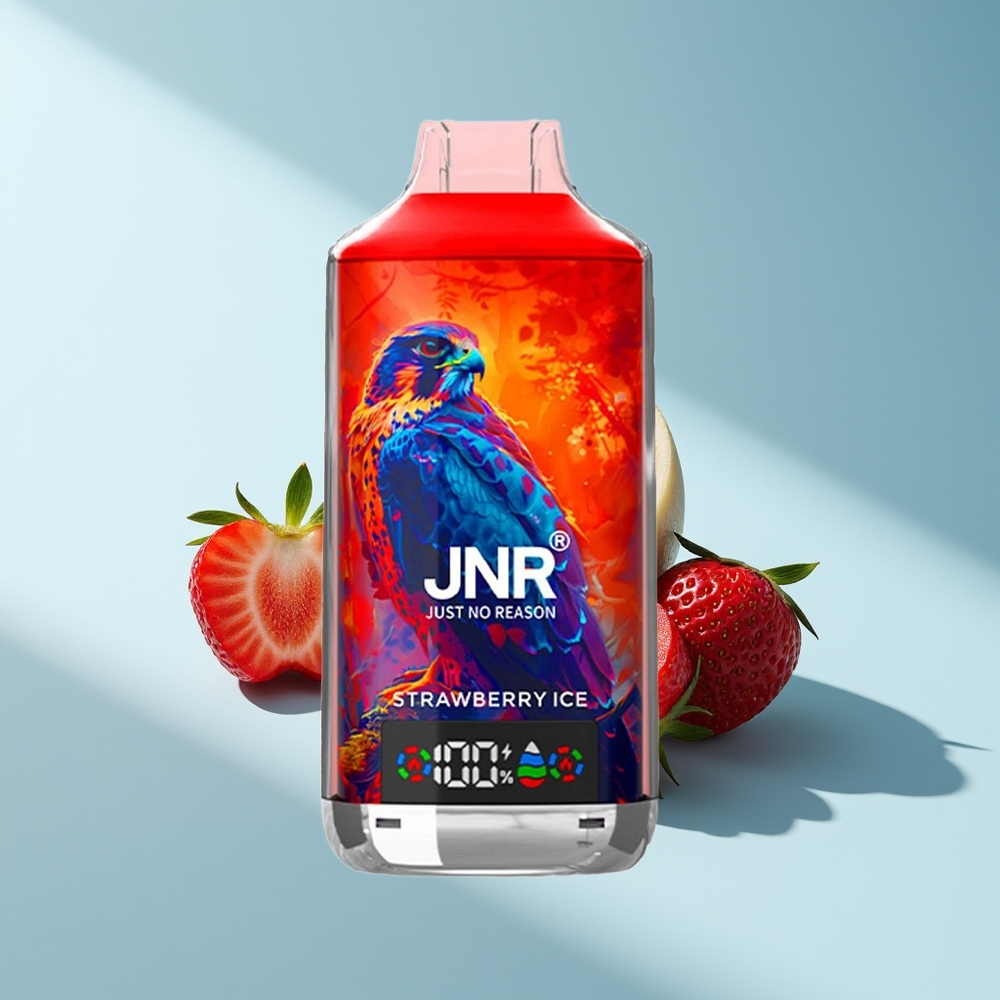 JNR Falcon X 18000 Erdbeereis Dual Mesh & Digital 750mAh Type-C