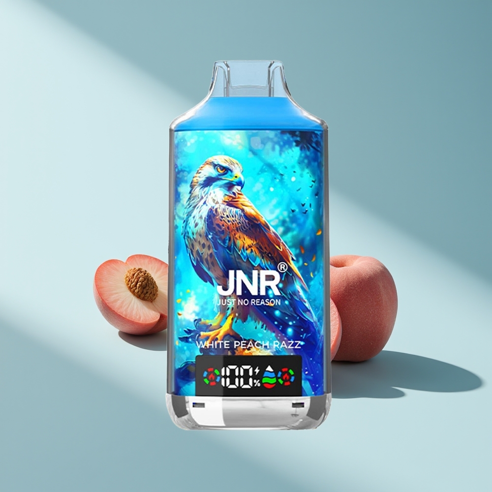 JNR Falcon X 18000 Weißer Pfirsich Razz 750mAh Dual Mesh