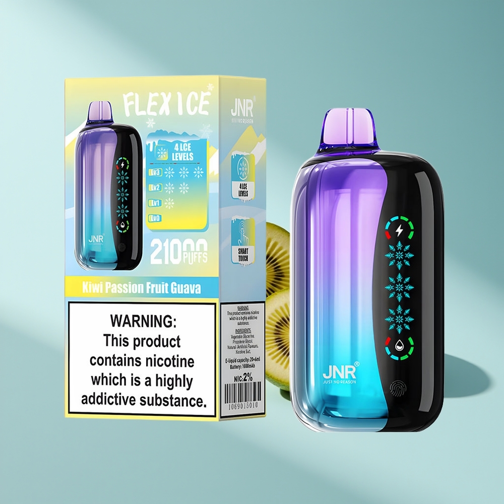 JNR Flex Ice 21000 Kiwi-Maracuja-Guajava Eis-Einstellbar Typ-C
