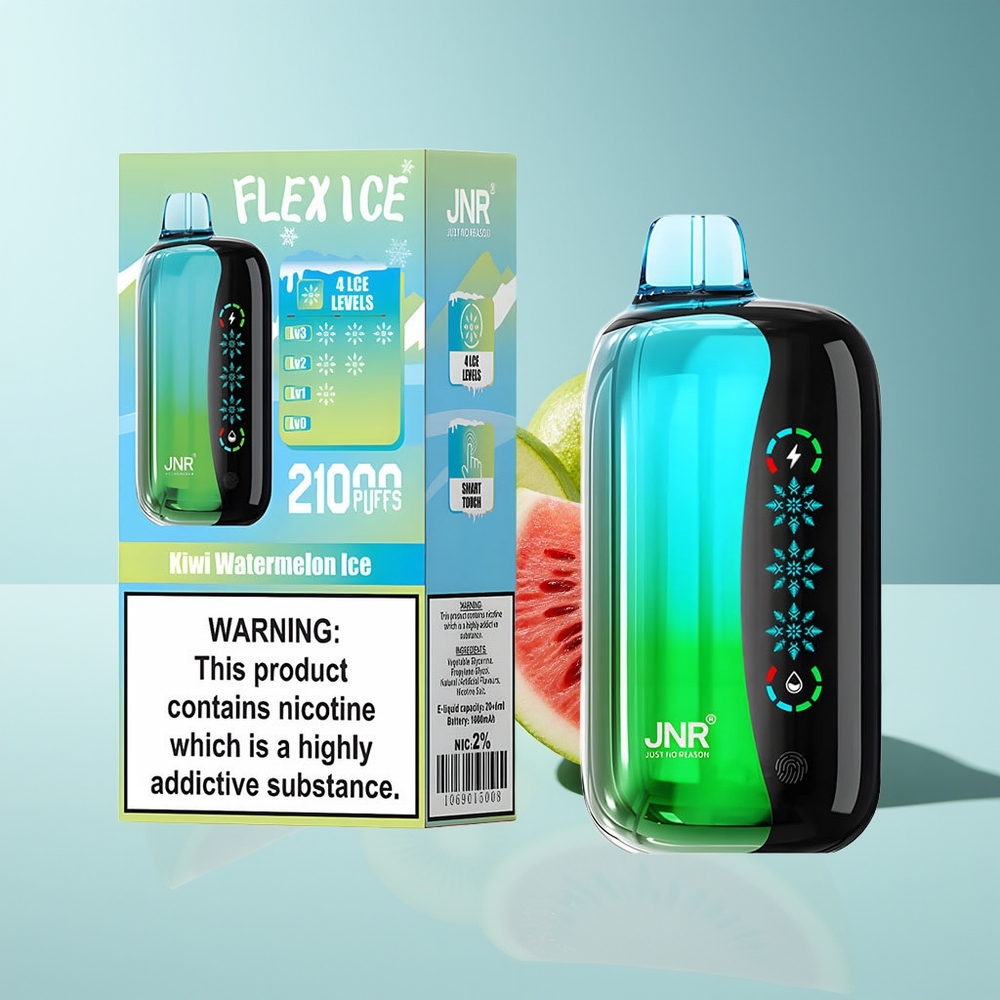 JNR Flex Ice 21000 Wassermelone-Kiwi-Eis Dual Mesh Typ-C