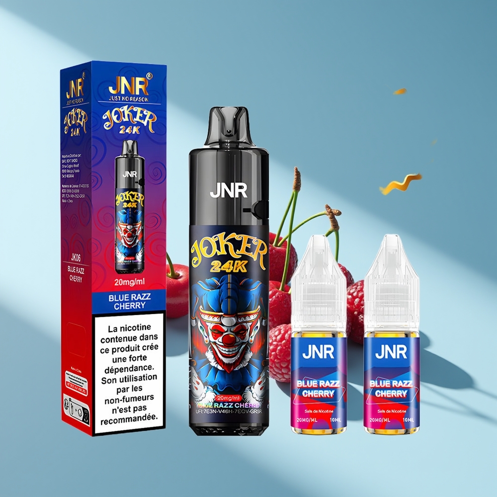 JNR Joker 24K Blauer Himbeer-Kirsche Refillbar Typ-C
