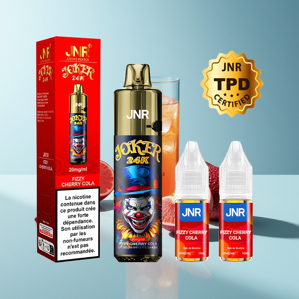 JNR Joker 24K Kirsche Cola Blitz mit 10ml Nachfüllung und 800mAh Akku