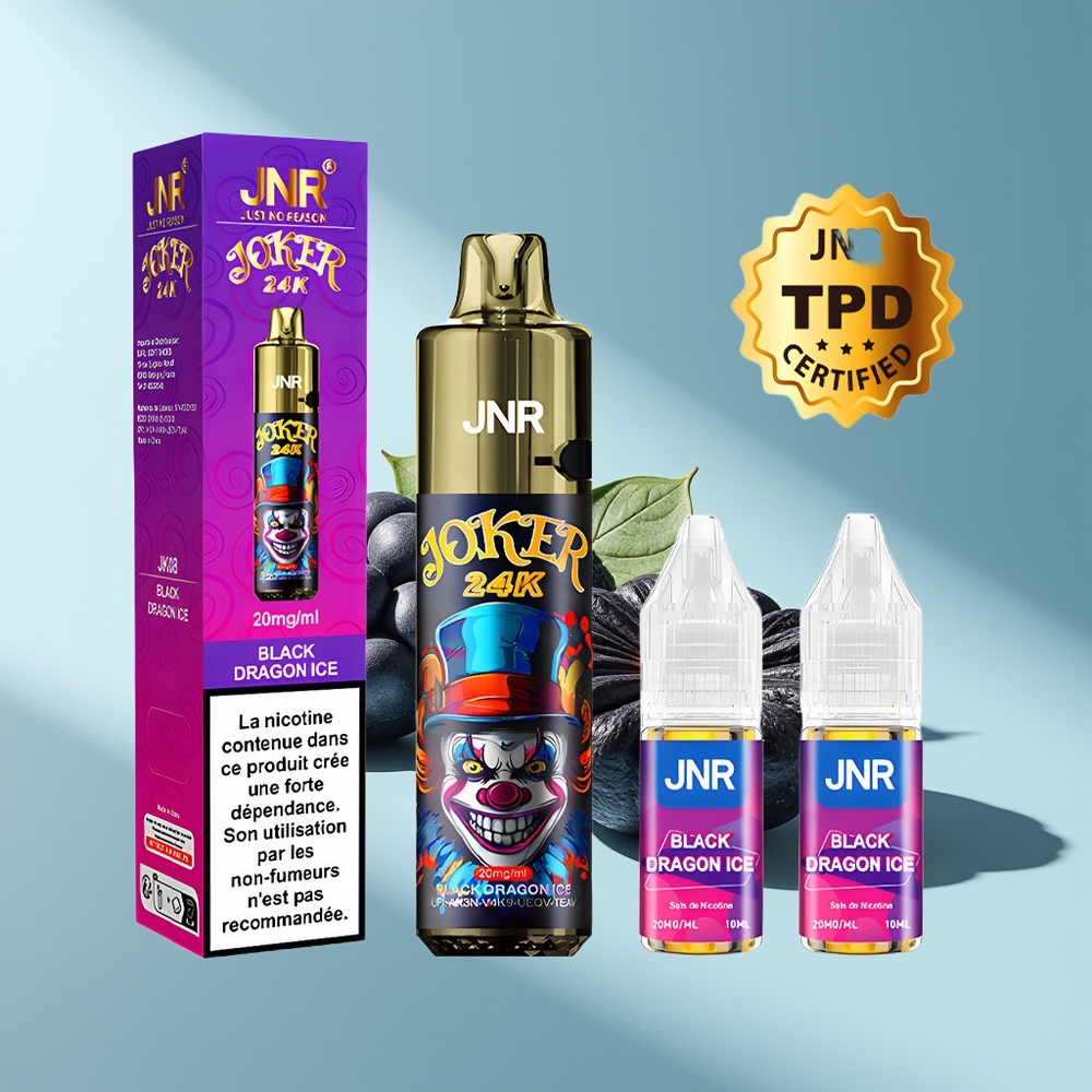 JNR Joker 24K Schwarzer Drache Eis Refillable 2%