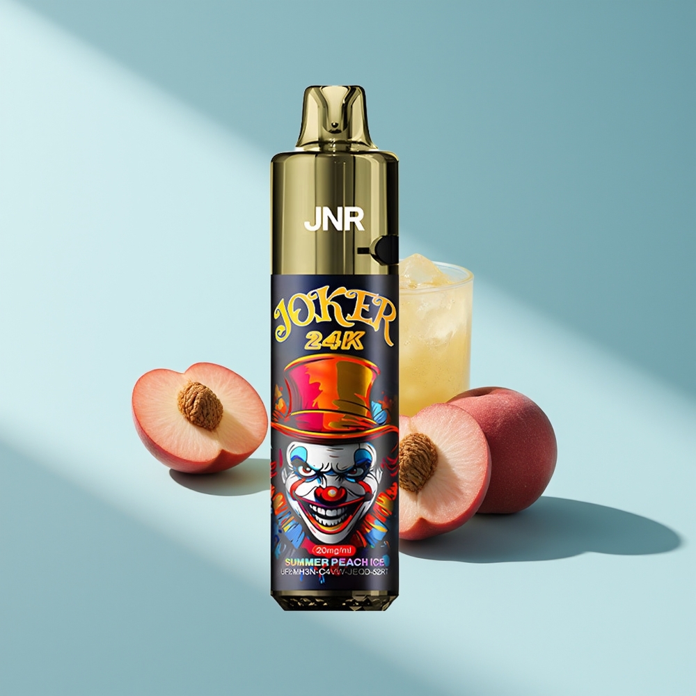 JNR Joker 24K Sommerpfirsich-Eis mit 2+10ml Nachfüllung und sichtbaren Füllständen