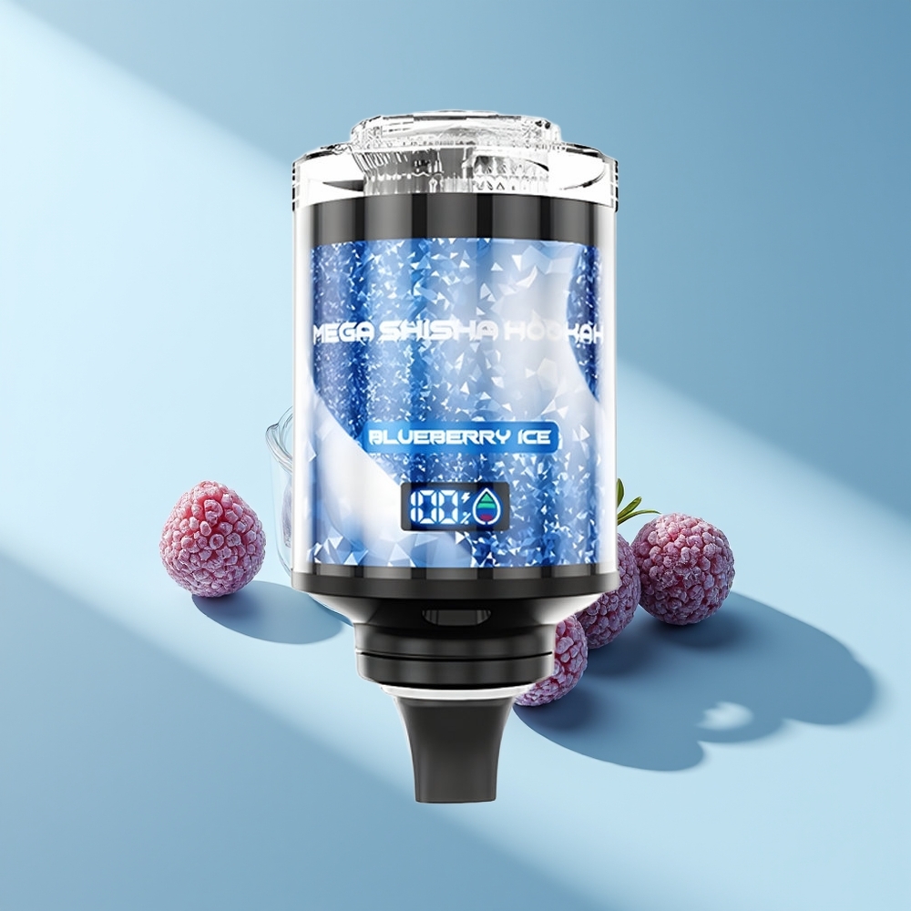 JNR Mega Shisha Hookah 100K Blaubeereis mit 2200mAh und 60ml