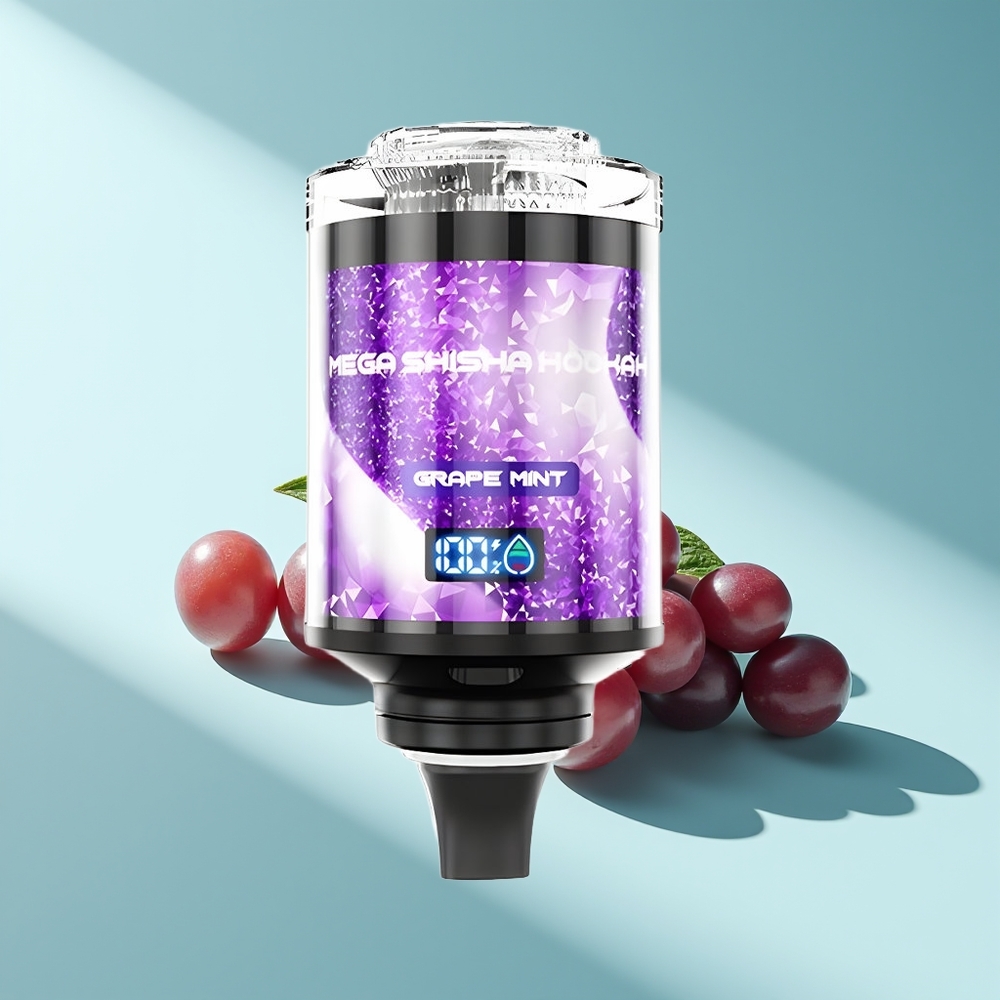 JNR Mega Shisha Hookah 100K Traubenminze Typ-C Schnellladung 2200mAh