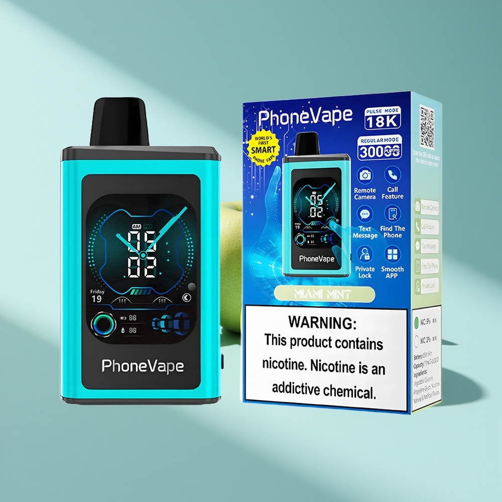 JNR PhoneVape 30000 Miami Minze Typ-C Turbo