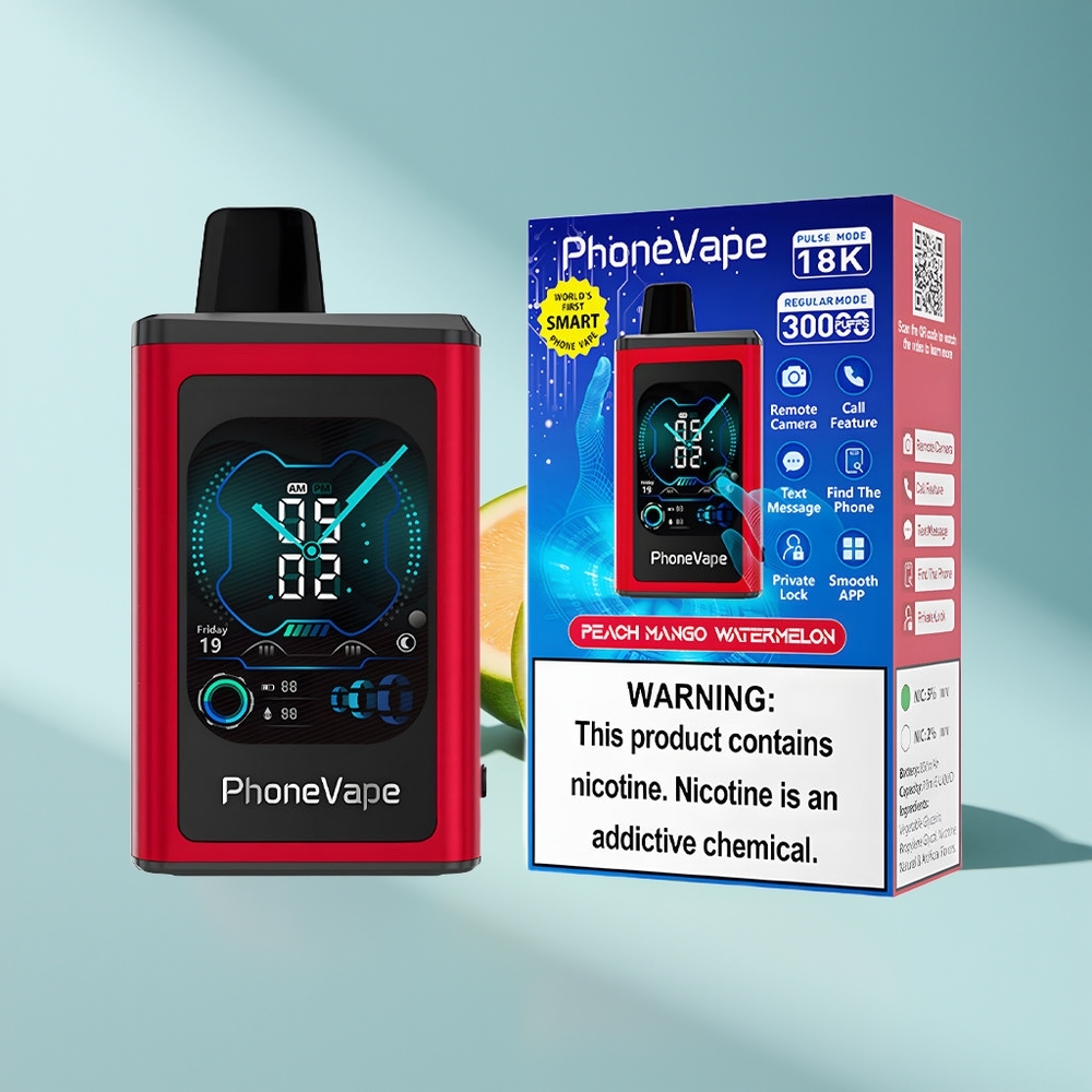 JNR PhoneVape 30000 Pfirsich-Mango-Wassermelone Turbo-Luftstrom