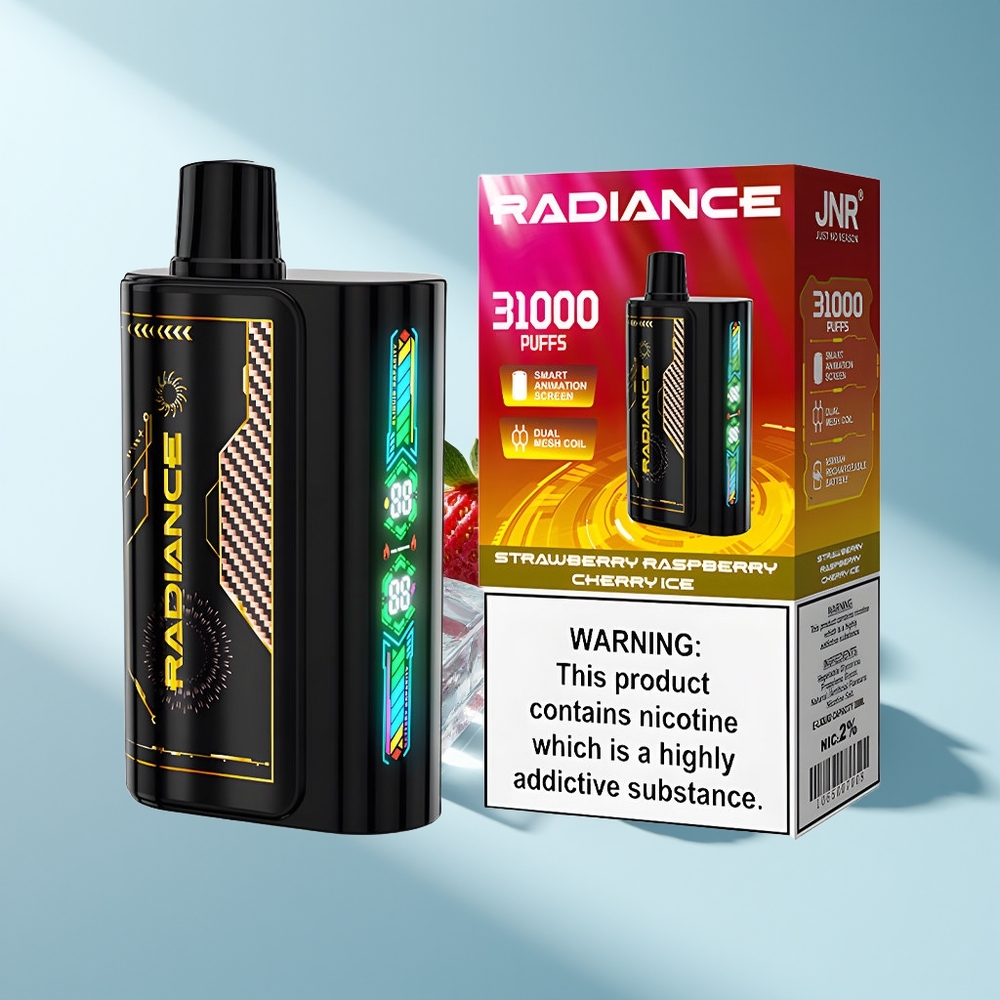 JNR Radiance 31000 Erdbeer-Himbeer-Kirsche-Eis Dual-Mesh Typ-C