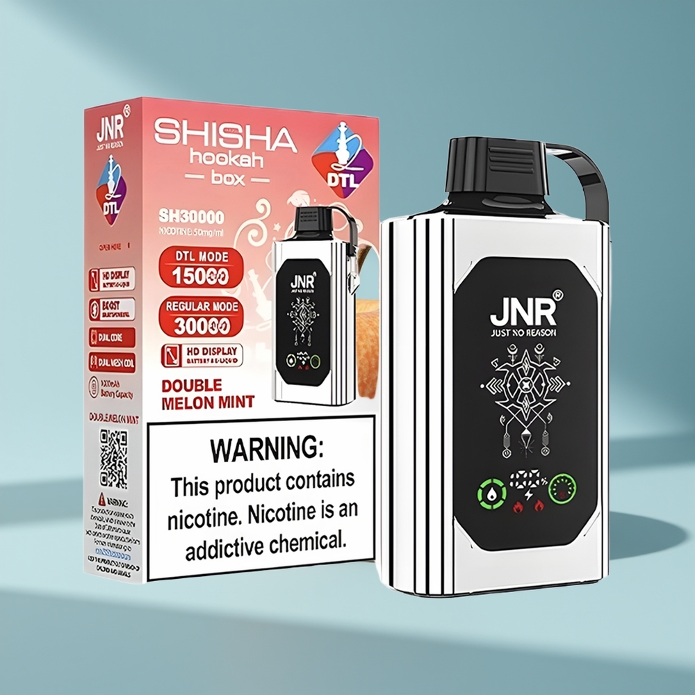 JNR Shisha Hookah Box 20500 Doppelapfel HD Dual Mesh 25ml