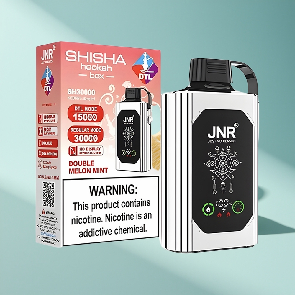 JNR Shisha Hookah Box 20500 Doppelmelonen-Minze HD Typ-C Doppelkern