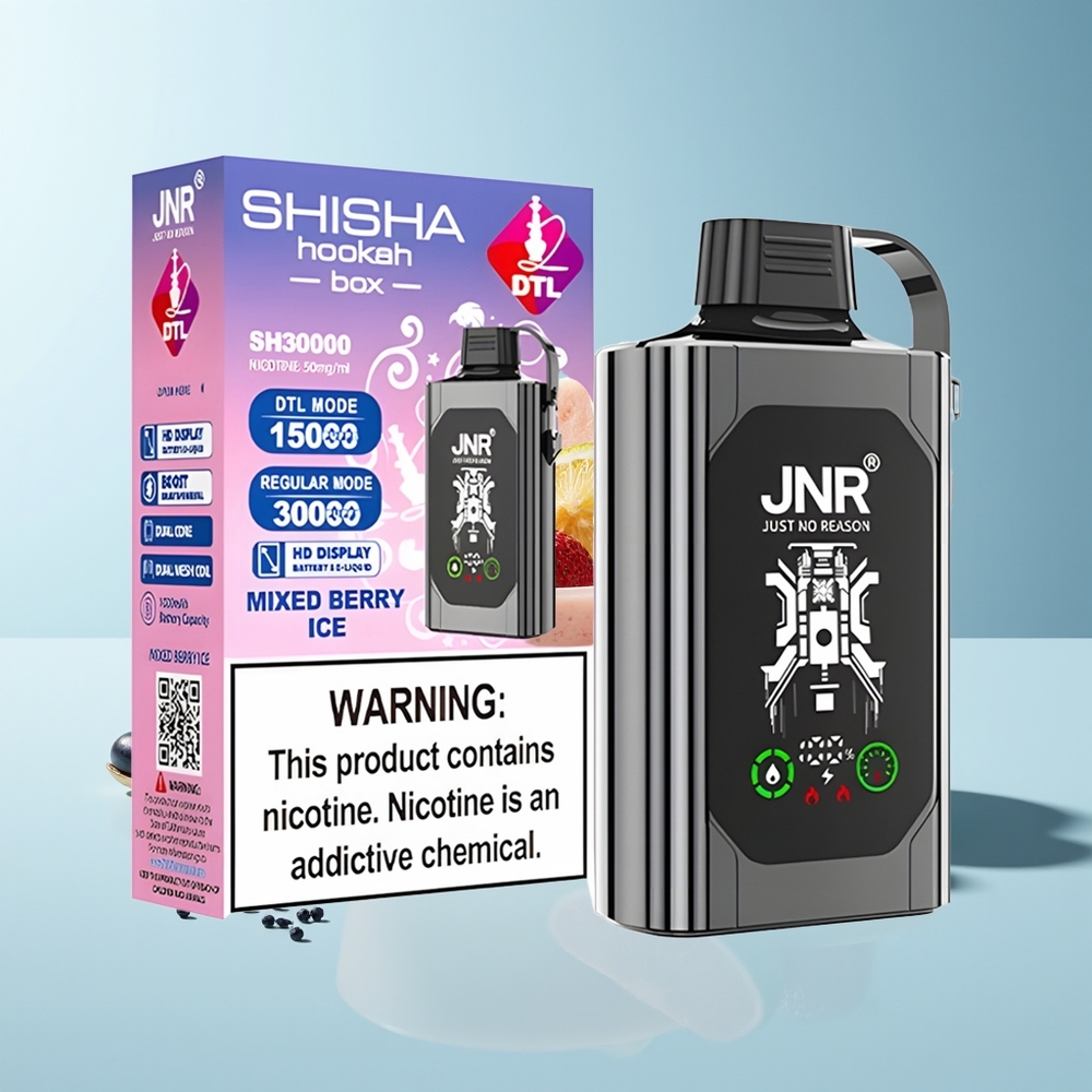 JNR Shisha Hookah Box 20500 Gemischte Beere Eis HD Dual Mesh