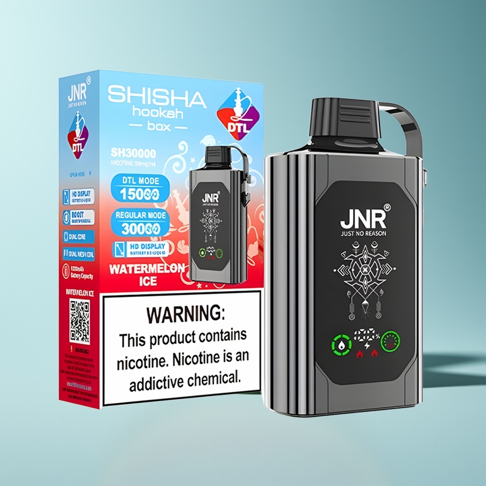 JNR Shisha Hookah Box 20500 Wassermelone Eis HD Dual Mesh 25ml