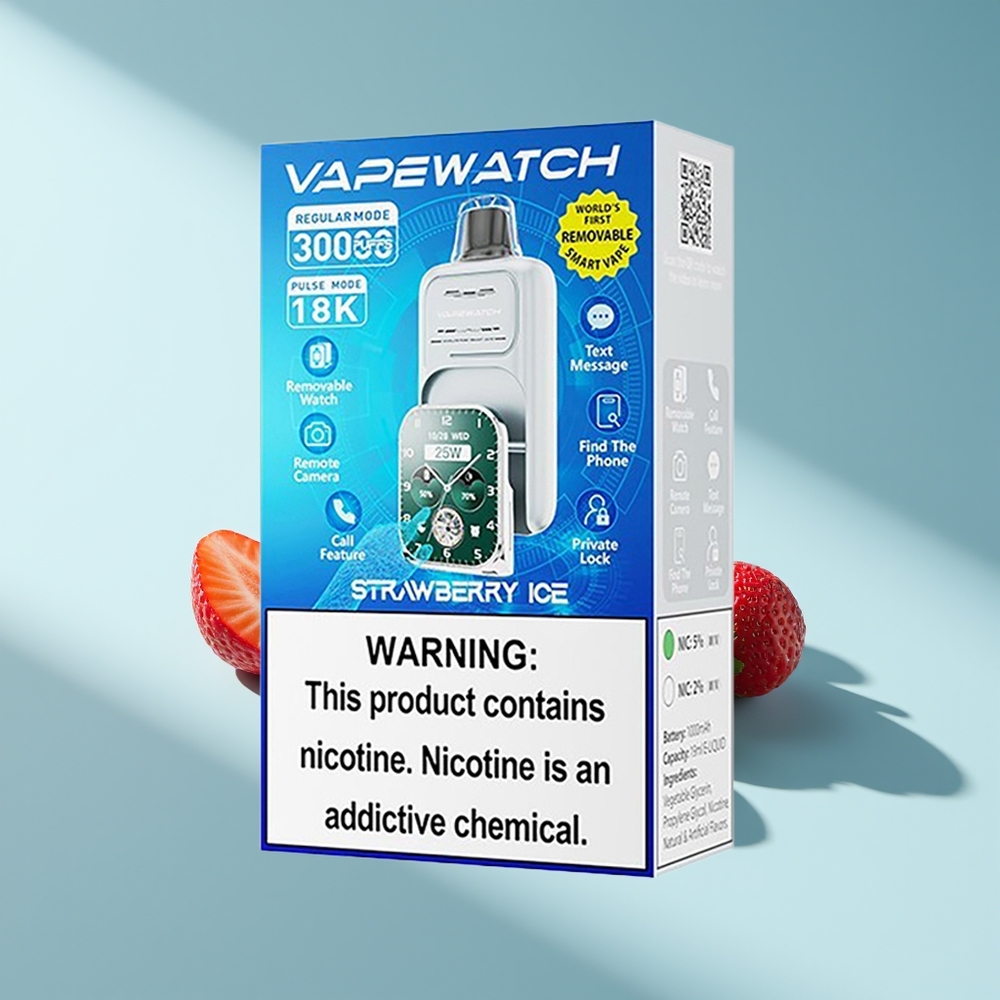 JNR VapeWatch 30000 Erdbeereis 1000mAh Dual Mesh