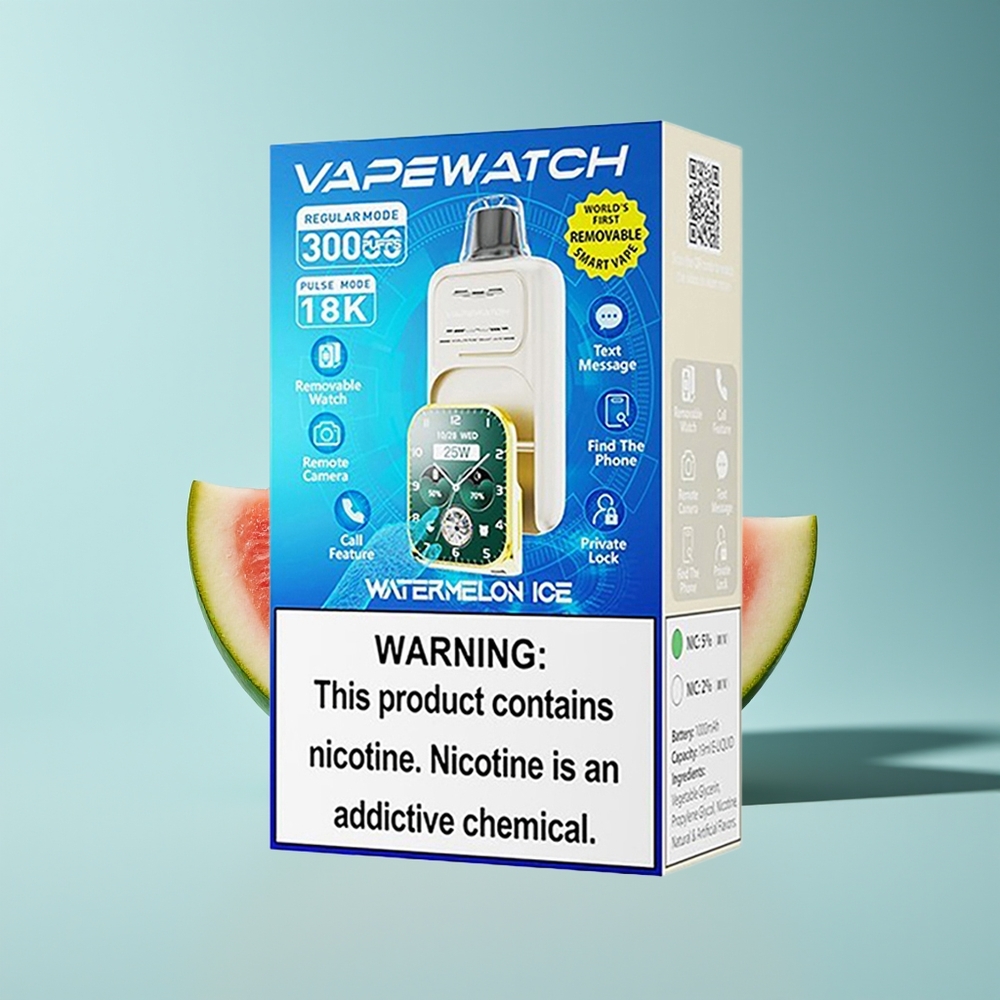 JNR VapeWatch 30000 Wassermelonen-Eis Dual Mesh Typ-C