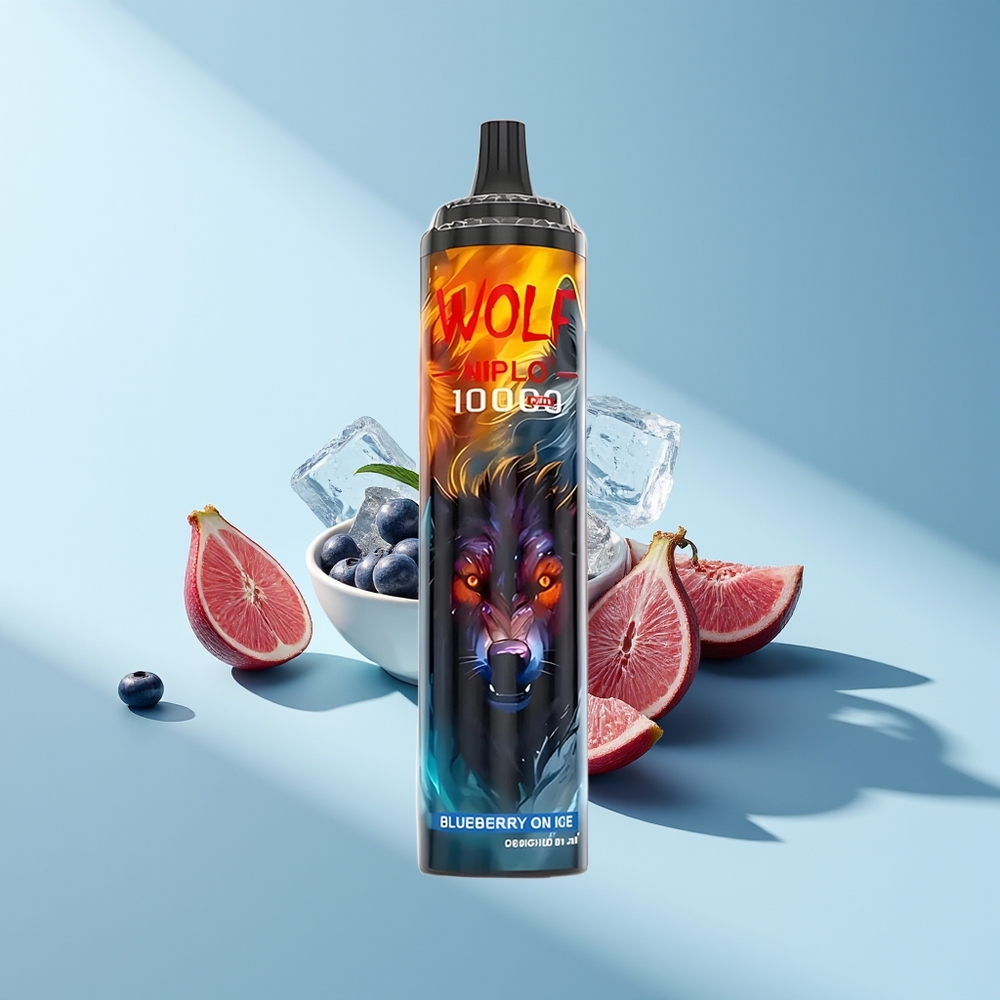 JNR Wolf Niplo 10000 Blaubeer Auf Eis mit 20ml und Typ-C