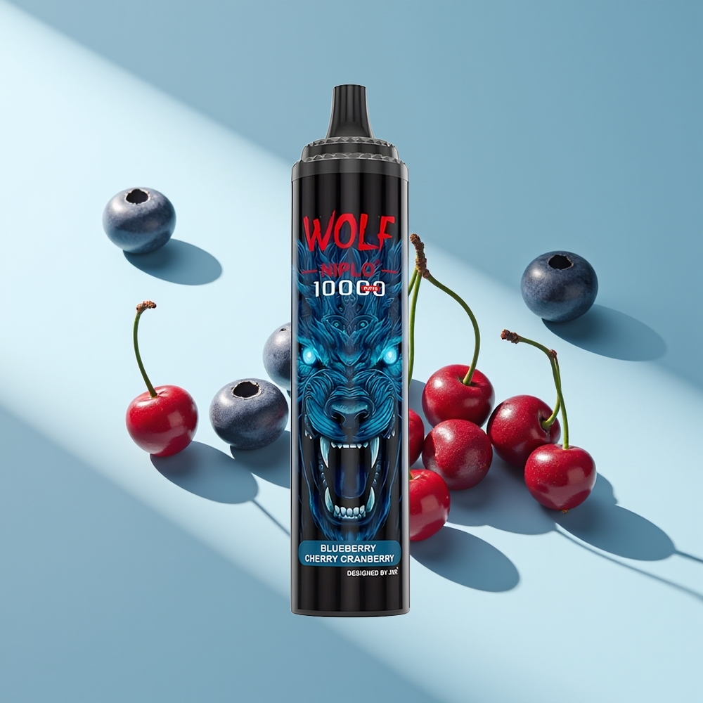JNR Wolf Niplo 10000 Blaubeere Kirsche Preiselbeere Typ-C Schnellladung 650mAh