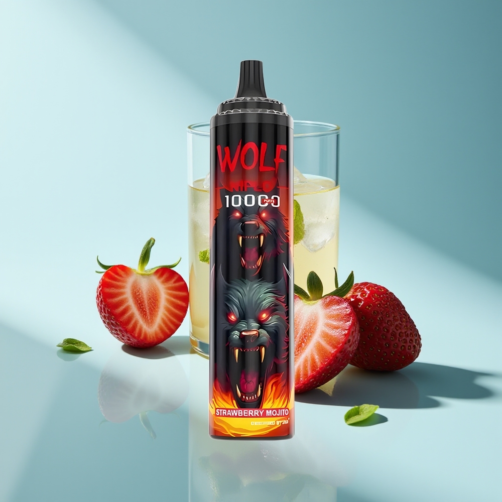 JNR Wolf Niplo 10000 Erdbeer-Mojito 20ml Typ-C