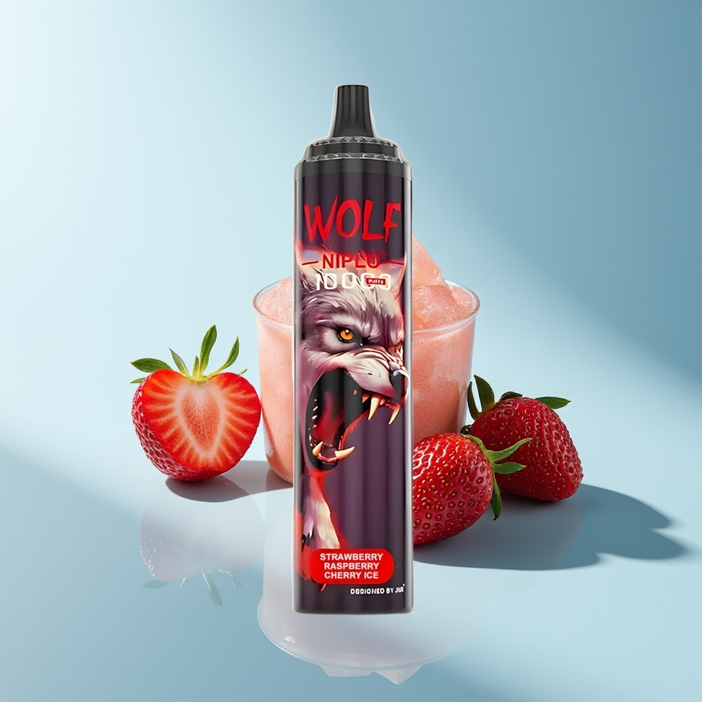 JNR Wolf Niplo 10000 Erdbeere Himbeere Kirsche Eis 20ml 650mAh